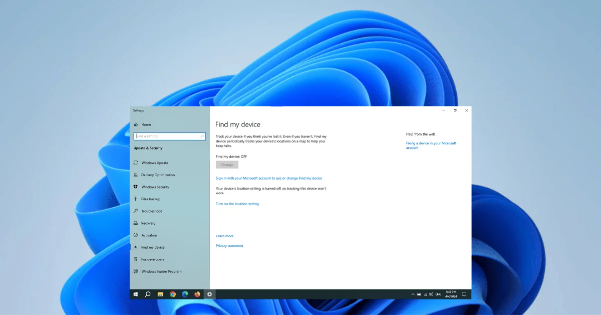 How to Use Find My Device on Windows 11